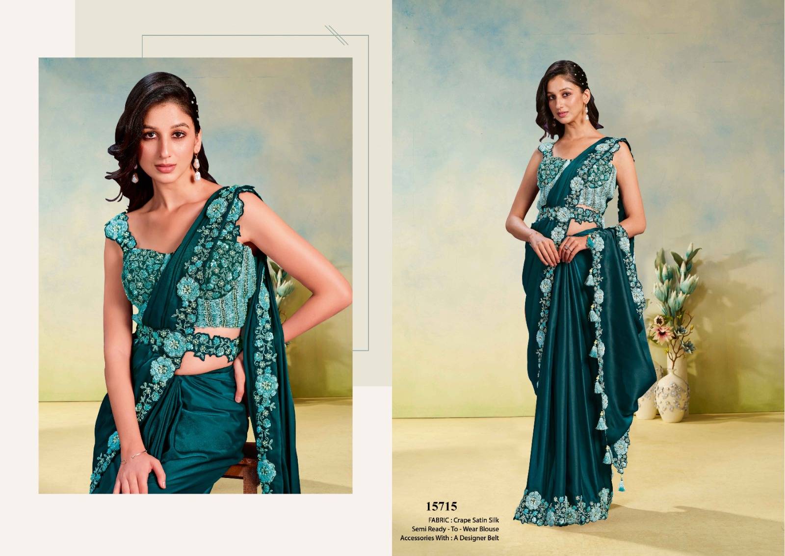 MOHMANTHAN ODYSSEY by Mahotsav 15700 to 15720 Series Indian Traditional Wear & Occasional Stitched Sarees At Wholesale Price